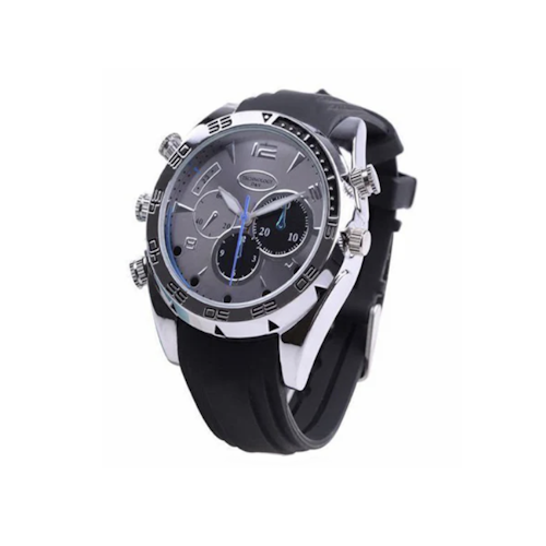 Spion Kamera - Armbåndsur med Gummirem